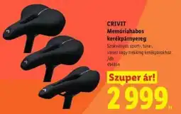 Lidl CRIVIT Memóriahabos kerékpárnyereg ajánlat