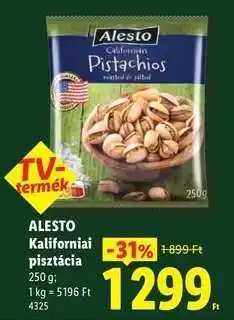 Lidl ALESTO Kaliforniai pisztácia ajánlat