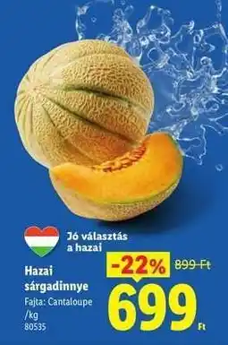 Lidl Hazai sárgadinnye ajánlat