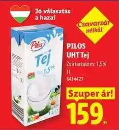Lidl Pilos UHT tej ajánlat