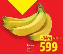 Lidl Banán ajánlat
