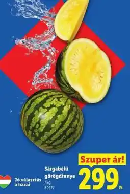 Lidl Sárgabelű görögdinnye ajánlat