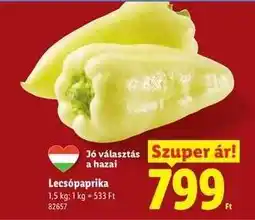 Lidl Lecsópaprika ajánlat