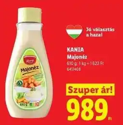 Lidl KANIA Majonéz ajánlat