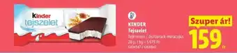 Lidl KINDER Tejszelet ajánlat
