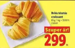 Lidl Briós tésztás croissant ajánlat