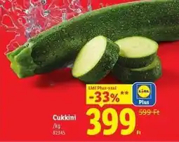 Lidl Cukkini ajánlat