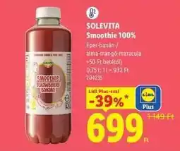 Lidl SOLEVITA Smoothie 100% ajánlat