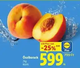 Lidl Őszibarack ajánlat