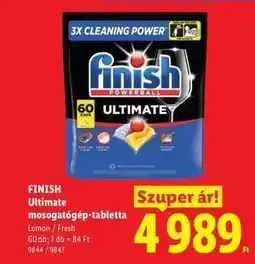 Lidl Finish Ultimate mosogatógép-tabletta ajánlat