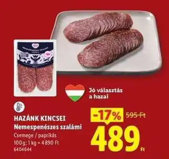 Lidl HAZÁNK KINCSEI Nemespenészes szalámi ajánlat