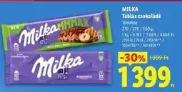 Lidl MILKA Táblás csokoládé ajánlat