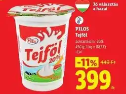 Lidl Pilos Tejföl ajánlat