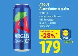 Lidl ARGUS Alkoholmentes Radler ajánlat