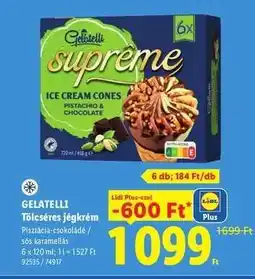 Lidl GELATELLI Tölcséres jégkrém ajánlat