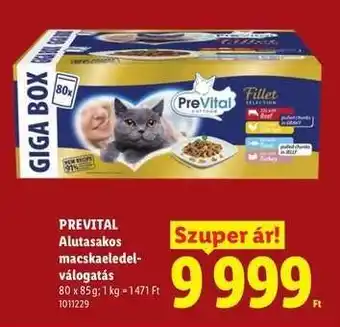 PREVITAL ALUTASAKOS MACSKAELEDEL-VÁLOGATÁS