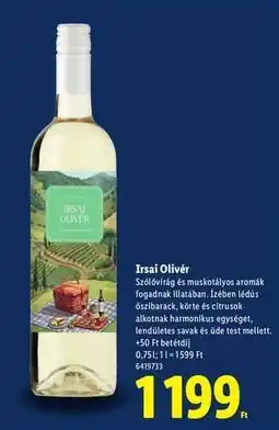 Lidl Irsai Olivér ajánlat