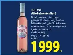 Lidl JUHÁSZ Alkoholmentes Rosé ajánlat