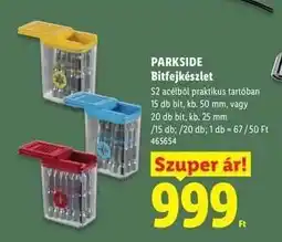 Lidl PARKSIDE Bitfejkészlet ajánlat