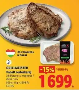 Lidl GRILLMEISTER Pácolt sertéskaraj ajánlat