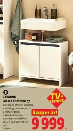 Lidl LIVARNO Mosdó alsószekrény ajánlat