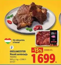 Lidl GRILLMEISTER Pácolt sertéstarja ajánlat