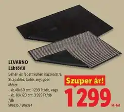 Lidl Livarno Lábtörlő ajánlat