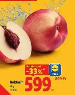 Lidl Nektarin ajánlat