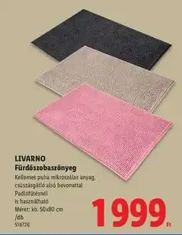 Lidl Livarno Fürdőszobaszőnyeg ajánlat
