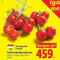 Lidl Fürtös koktélparadicsom ajánlat