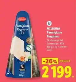 Lidl MILBONA Parmigiano Reggiano ajánlat