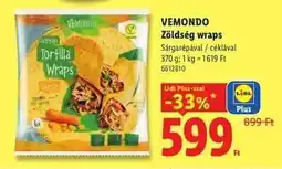 Lidl Vemondo Zöldség wraps ajánlat