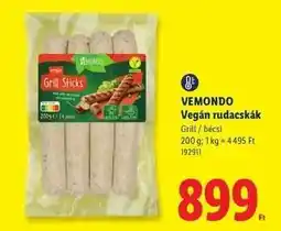 Lidl Vemondo Vegán rudacskák ajánlat