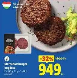 Lidl Marhahamburger-pogácsa ajánlat