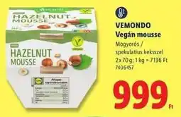Lidl Vemondo Vegán mousse ajánlat