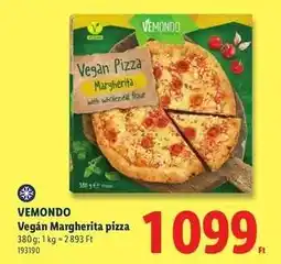 Lidl VEMONDO Vegán Margherita pizza ajánlat