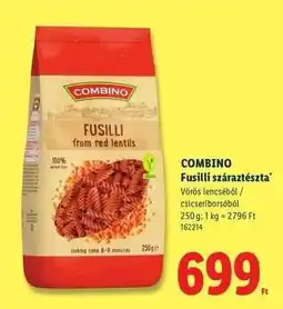 Lidl Combino Fusilli száraztészta ajánlat
