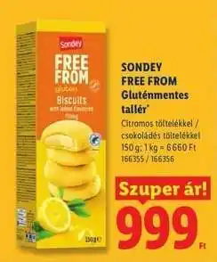 Lidl Sondey Free From Gluténmentes tallér ajánlat