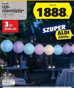ALDI BELAVI LED-fényfüzér ajánlat
