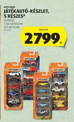 ALDI MATCHBOX Játékautó-készlet, 5 részes ajánlat