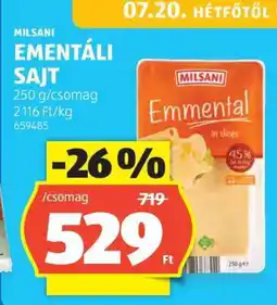 ALDI Milsani Ementáli Sajt ajánlat