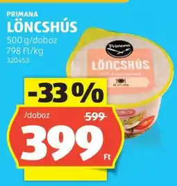 ALDI Primana Löncshús ajánlat
