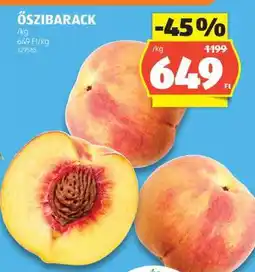 ALDI Őszibarack ajánlat
