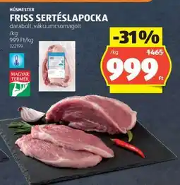 ALDI Friss sertéslapocka ajánlat