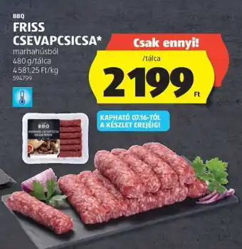 ALDI Friss csevapcsicsa ajánlat