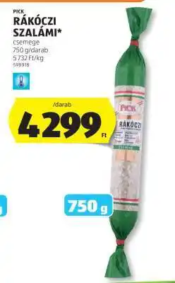 ALDI PICK Rákóczi szalámi ajánlat