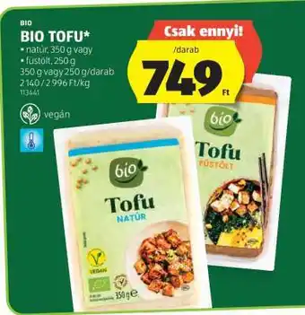 ALDI BIO TOFU ajánlat