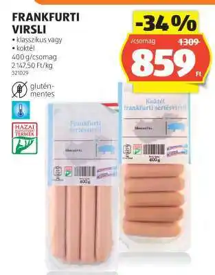 ALDI Frankfurti virsli ajánlat