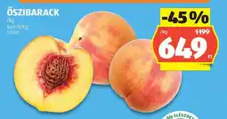 ALDI Őszibarack ajánlat
