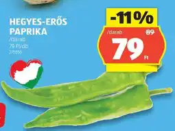 ALDI Hegyes erős paprika ajánlat